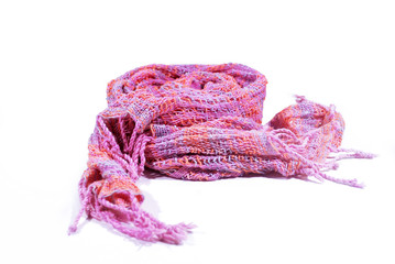 Fototapeta premium Pink scarf is the workmanship of Thai people.