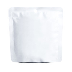 Blank snack mockup  white  bag package