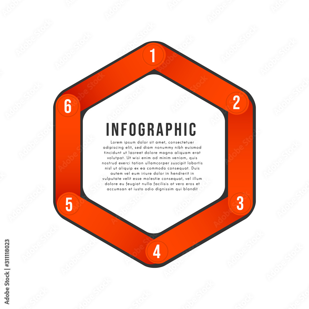 Aufkleber shape infographic element design for business or report vector eps 10