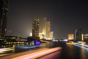 Fototapeta na wymiar Bangkok Thailand city at night