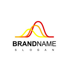 Abstract Business Chart Logo Design Vector