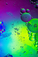 Rainbow Bubble Detail of macro photo