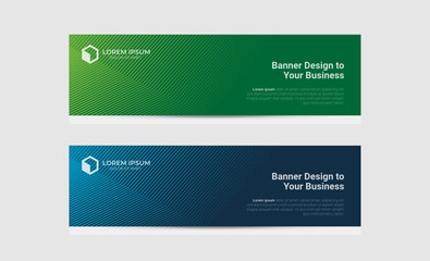 Banner background design abstract vector template. Set of banner background isolated vector for print, display, promotion and advertisement.