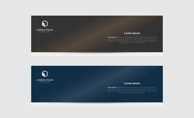 Banner background design abstract vector template. Set of banner background isolated vector for print, display, promotion and advertisement.