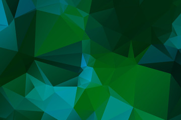 Abstract multicolor emerald green background. Vector polygonal design illustrator