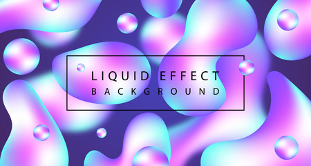Abstract liquid hologram background design