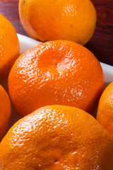 Tangerines on a tray
