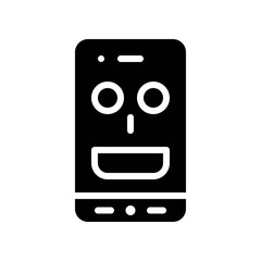 Virtual assistant, Future technology solid design icon