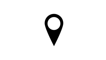 Map pointer icon. GPS location symbol