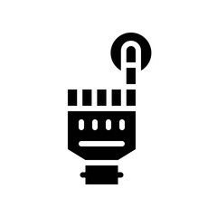 Artificial hand vector, Artificial related sollid design icon