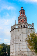 Fototapeta na wymiar Medieval Duck Tower of Trinity Lavra of St. Sergius in Sergiev Posad, Russia
