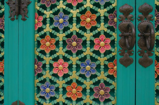 Door In Korean Temple