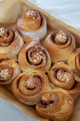 Delicious home made freshly baked cinnamon roll 