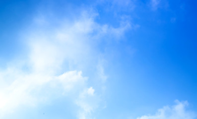 blue sky with beautiful natural white clouds