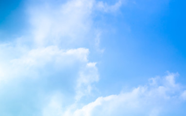 blue sky with beautiful natural white clouds