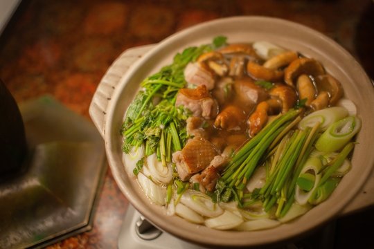 Japanese mushroom hot pot