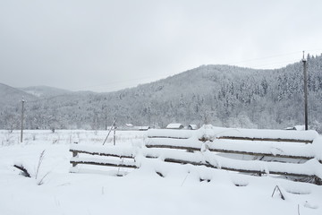 winter in mountains