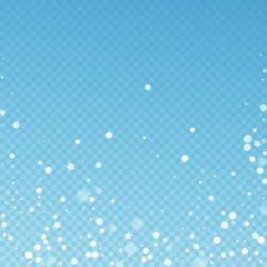 Magic stars random Christmas background. Subtle fl