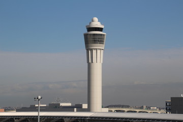 The control tower which is  the center of Centrair in Nagoya city