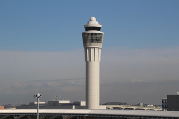 The control tower which is  the center of Centrair in Nagoya city