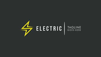 Flash Icon Thunder Bolt Letter S Electricity Logo. Flat Vector Logo Design Template Element