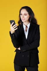 businesswoman with mobile phone