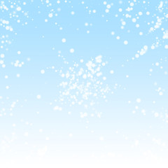 Fototapeta na wymiar Beautiful falling snow Christmas background. Subtl