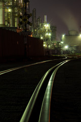 Fototapeta na wymiar 工場の夜景