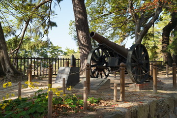 小倉城　紅葉時期 福岡県北九州市