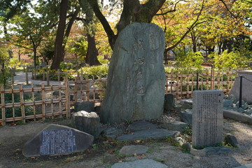 小倉城　紅葉時期 福岡県北九州市