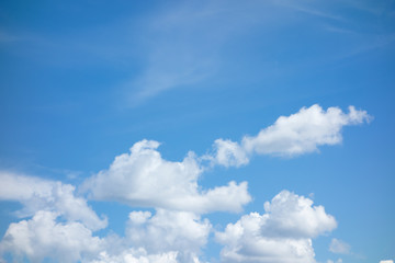 Obraz na płótnie Canvas blue sky with light white clouds