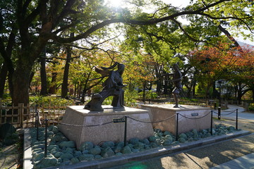 小倉城　紅葉時期 福岡県北九州市