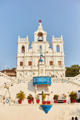Panjim, India - 15 December 2019: Church of Our Lady of the Immaculate Conception