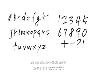 벡터 문자 / 손으로 쓴 글씨체