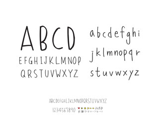 벡터 문자 / 손으로 쓴 글씨체