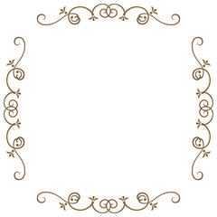 シックなフレーム　アンティーク、シック、コ