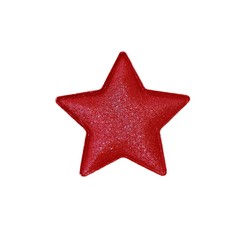 glittered star shape eye-shadow on white background