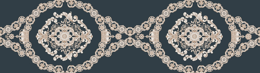 Decorative elegant luxury design.Vintage elements in baroque, rococo style.Design for cover, fabric, textile, wrapping paper .