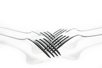 Four forks and reflection