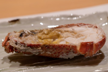 伊勢海老の味噌和え