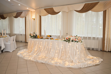 Table set at the festive event 2185.