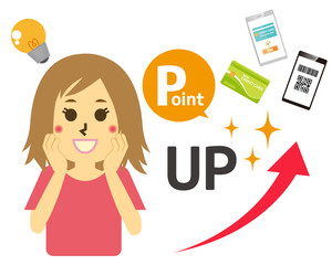 スマホ　スマホ決済　キャッシュレス決済　クレジットカード　キャッシュカード　人物　女性