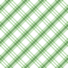 Checkered green and white check pattern background,vector illustration,Gingham - 311142680