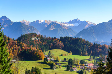 Obraz premium Indian Summer nahe Oberstdorf am Söllereck 