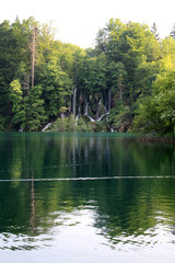 clear water at the nature park plitvice, croatia