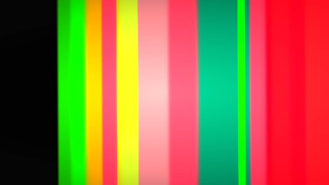 Vertical abstract colorful stripe effect computer animation