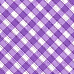 Checkered purple and white check pattern background,vector illustration,Gingham