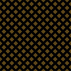Black and Golden rick tiny rhombuses background pattern