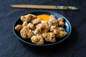 Karaage Japanese Styled Fried Chicken with Sauce / Karaagedon.