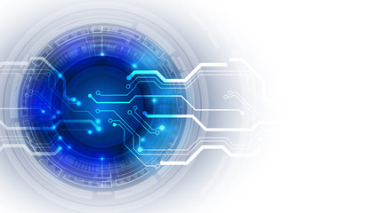 Abstract user HUD interface from glowing futuristic elements. EPS 10.